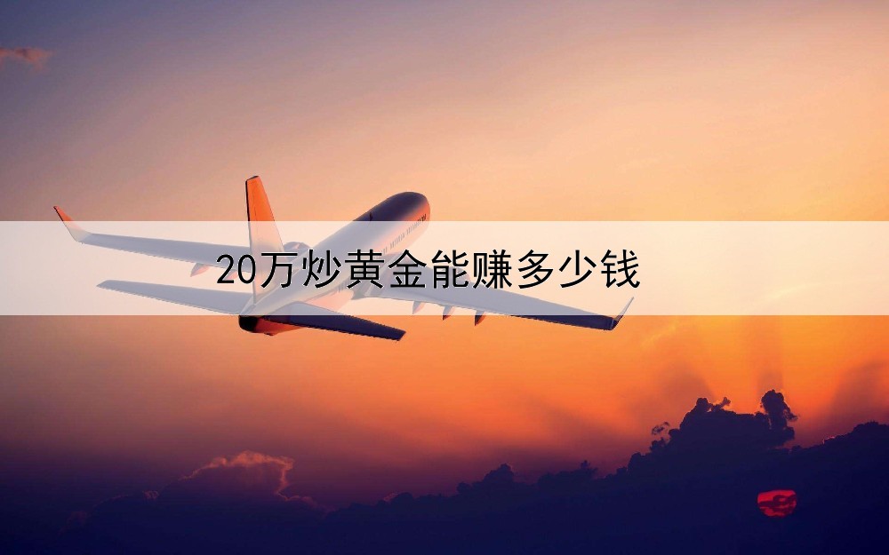  20万炒黄金能赚多少钱