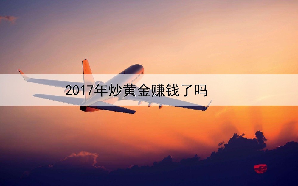  2017年炒黄金赚钱了吗