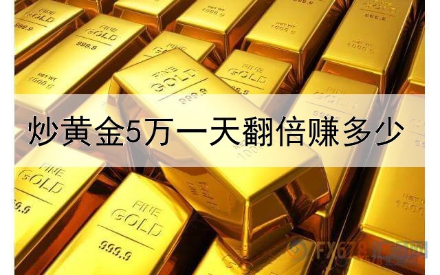  炒黄金5万一天翻倍赚多少