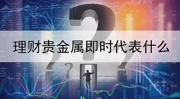 理财贵金属即时代表什么