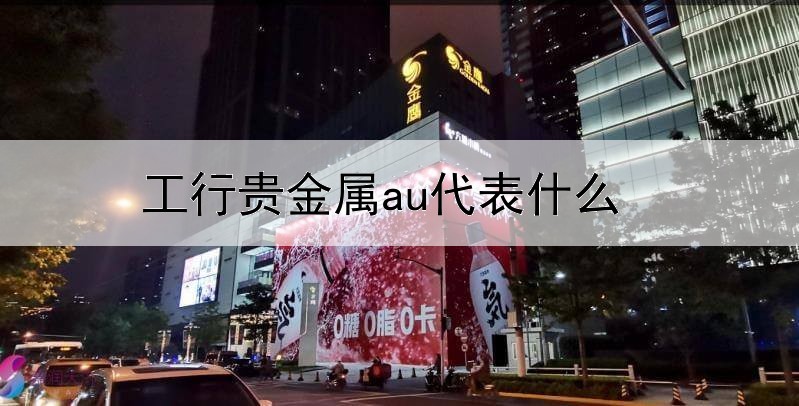 工行贵金属au代表什么