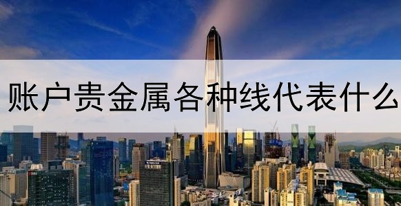 账户贵金属各种线代表什么