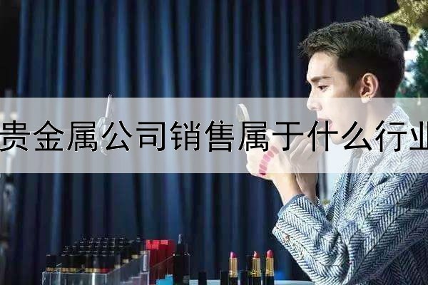  贵金属公司销售属于什么行业