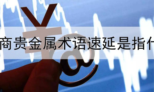 工商贵金属术语速延是指什么