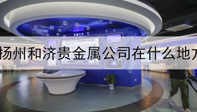 扬州和济贵金属公司在什么地方