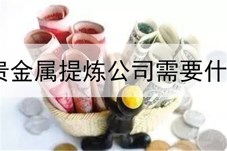 开个贵金属提炼公司需要什么手续